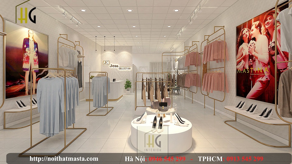 Thiết kế nội thất shop thời trang - chị yến - bình dương